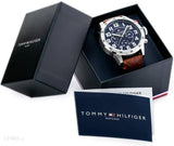  Shop Authentic Tommy Hilfiger Trent Quartz Blue Dial Brown Leather Strap Watch for Men - 1791066 - Luxxuri