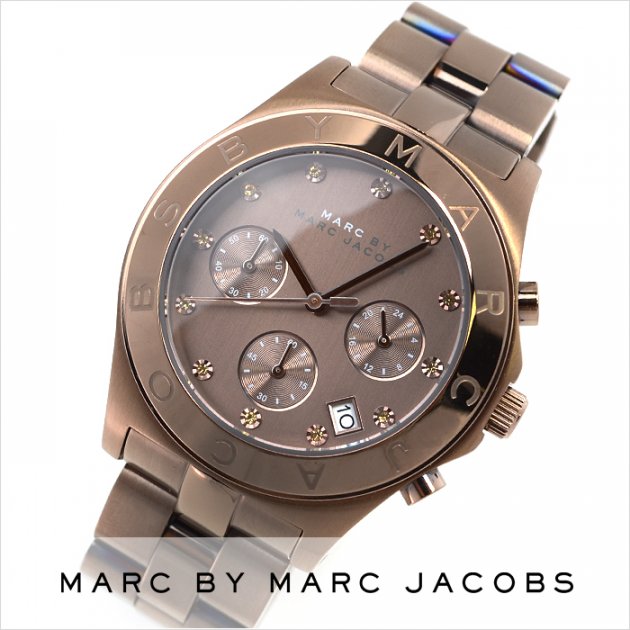  Shop Authentic Marc Jacobs Blade Chronograph Brown Dial Brown Steel Strap Watch for Women - MBM3121 - Luxxuri