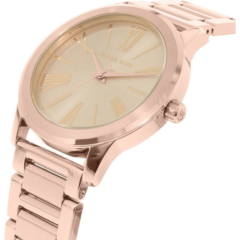  Shop Authentic Michael Kors Hartman Rose Gold Dial Rose Gold Steel Strap Watch For Women - MK3491 - Luxxuri