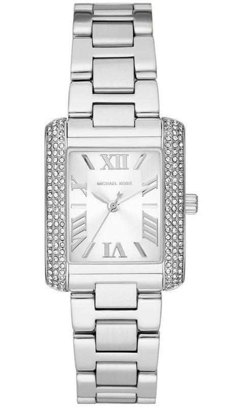  Shop Authentic Michael Kors Emery Three-Hand Crystals White Dial Silver Steel Strap Watch for Women - MK4642 - Luxxuri