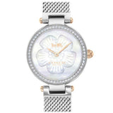 Coach Park Mother of Pearl Dial Silver Mesh Bracelet Watch for Women - 14503510