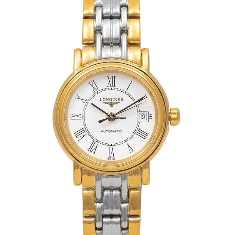  Shop Authentic Longines Presence 25.5mm Automatic White Dial Two Tone Steel Strap Watch for Women - L4.321.2.11.7 - Luxxuri