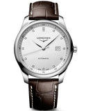  Shop Authentic Longines Master Collection Automatic 40mm White Dial Brown Leather Strap Watch for Men - L2.793.4.77.3 - Luxxuri