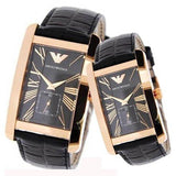  Shop Authentic Emporio Armani Classic Black Dial Black Leather Strap Watch For Women - AR0169 - Luxxuri