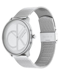  Shop Authentic Calvin Klein Minimal White Dial Silver Mesh Bracelet Watch for Men - K3M5115X - Luxxuri