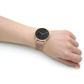  Shop Authentic Calvin Klein Minimal Black Dial Rose Gold Mesh Bracelet Watch for Men - K3M21621 - Luxxuri