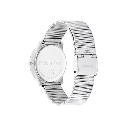  Shop Authentic Calvin Klein Minimal Silver Dial Silver Mesh Bracelet Watch for Men - K3M211Y6 - Luxxuri