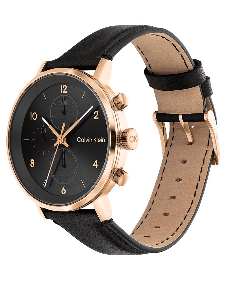  Shop Authentic Calvin Klein City Chronograph Grey Dial Brown Leather Strap Watch for Men - K2G276G3 - Luxxuri