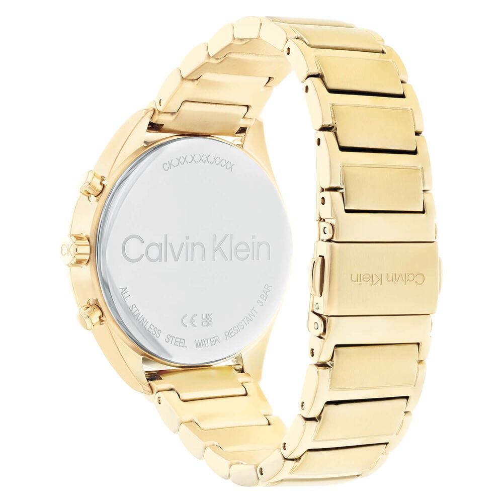  Shop Authentic Calvin Klein Dainty White Dial Gold Steel Strap Watch for Women - K7L23546 - Luxxuri