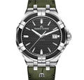  Shop Authentic Maurice Lacroix Aikon Quartz Black Dial Green Crocodile Leather Strap Watch for Men - AI1008-PVB21-330-1 - Luxxuri