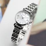  Shop Authentic Emporio Armani Gianni White Dial Silver Steel Strap Watch For Women - AR1763 - Luxxuri