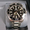  Shop Authentic Tag Heuer Aquaracer Black Dial Silver Steel Strap Watch for Men - WAY111A.BA0928 - Luxxuri