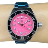  Shop Authentic Tag Heuer Aquaracer Professional 300 Automatic Diamonds Pink Dial Silver Steel Strap Watch for Women - WBP231J.BA0618 - Luxxuri