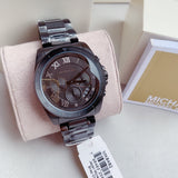  Shop Authentic Michael Kors Brecken Chronograph Black Dial Black Steel Strap Watch For Men - MK8482 - Luxxuri