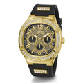  Shop Authentic Guess Duke Crystals Black Dial Black Silicone Strap Watch For Men - GW0641G2 - Luxxuri
