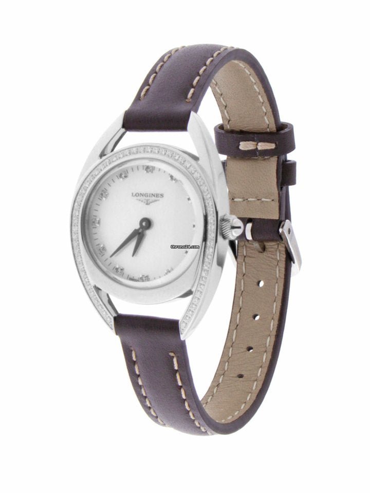  Shop Authentic Longines Equestrian Mother of Pearl Dial Brown Leather Strap Watch for Women - L6.136.0.87.2 - Luxxuri