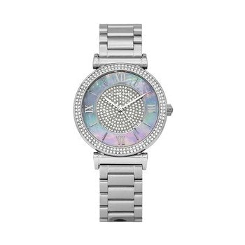  Shop Authentic Michael Kors Caitlin Crystal Dial Silver Steel Strap Watch for Women - MK3331 - Luxxuri