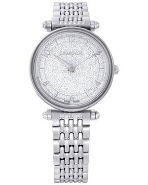  Shop Authentic Swarovski Crystalline Wonder Silver Dial Silver Steel Strap Watch for Women - 5656929 - Luxxuri