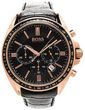  Shop Authentic Hugo Boss Driver Black Dial Black Leather Strap Watch for Men - 1513092 - Luxxuri