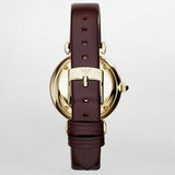  Shop Authentic Emporio Armani Gianni T Bar Burgundy Dial Burgundy Leather Strap Watch For Women - AR1757 - Luxxuri