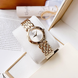  Shop Authentic Versace V-Flare Quartz Silver Dial Gold Steel Strap Watch for Women - VEBN00818 - Luxxuri