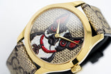 Shop Authentic Gucci G Timeless Brown Dial Brown Leather Strap Watch For Women - YA1264056 - Luxxuri