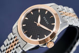  Shop Authentic Gucci G Timeless Black Dial Two Tone Steel Strap Watch For Women - YA126512 - Luxxuri