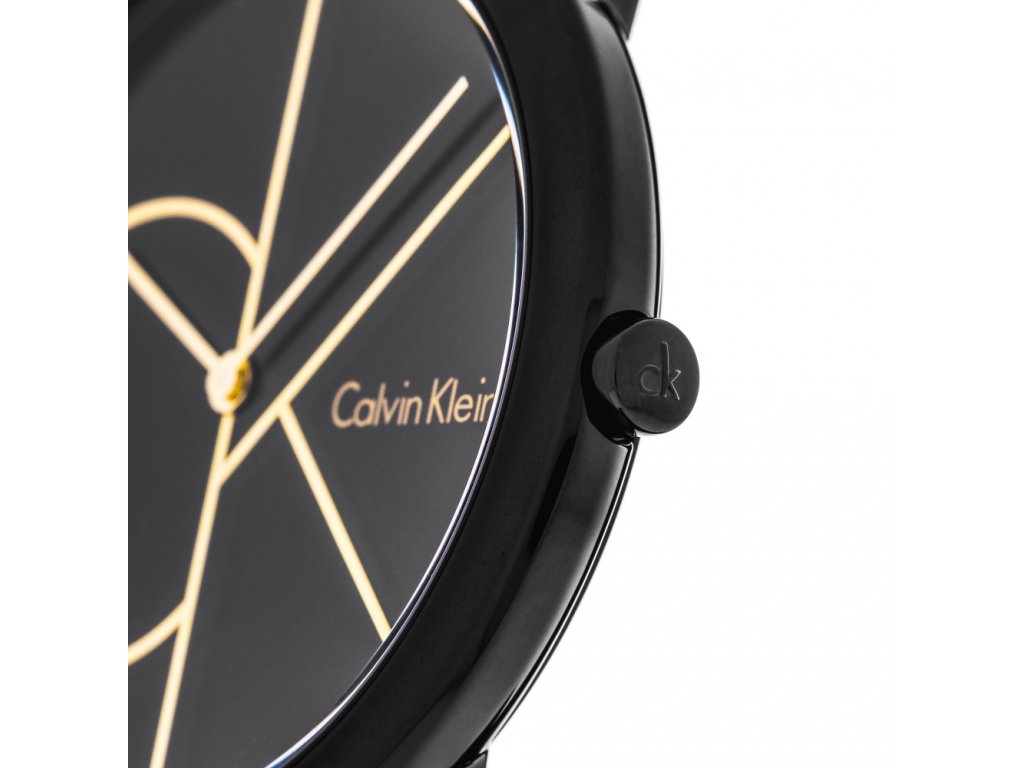  Shop Authentic Calvin Klein Minimal Black Dial Black Mesh Bracelet Watch for Men - K3M214X1 - Luxxuri