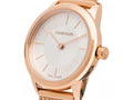  Shop Authentic Calvin Klein Minimal White Dial Rose Gold Mesh Bracelet Watch for Women - K3M23626 - Luxxuri