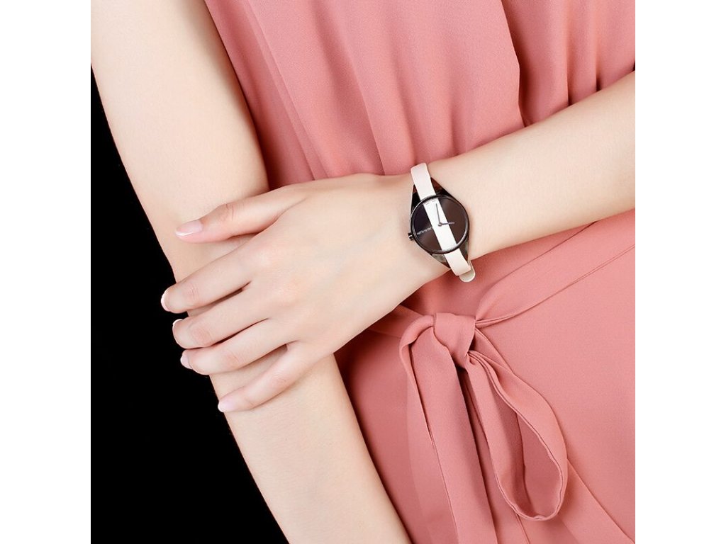  Shop Authentic Calvin Klein Rebel Cream Black Dial Cream Leather Strap Watch for Women - K8P237X1 - Luxxuri