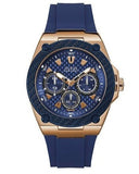  Shop Authentic Guess Legacy Chronograph Blue Dial Blue Rubber Strap Watch For Men - W1049G9 - Luxxuri