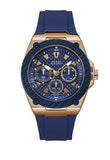 Shop Authentic Guess Legacy Blue Dial Blue Silicone Strap Watch For Men - W1049G2 - Luxxuri