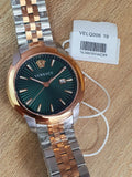  Shop Authentic Versace V-Urban Green Dial Two Tone Steel Strap Watch for Men - VELQ00619 - Luxxuri