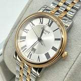  Shop Authentic Tissot T Classic Carson Lady Premium Silver Dial Two Tone Steel Strap Watch For Women - T122.210.22.033.00 - Luxxuri