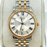  Shop Authentic Tissot T Classic Carson Lady Premium Silver Dial Two Tone Steel Strap Watch For Women - T122.210.22.033.00 - Luxxuri