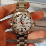  Shop Authentic Tag Heuer Aquaracer White Dial Watch for Men - WAY2013.BA0927 - Luxxuri
