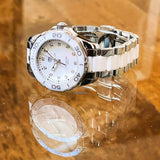  Shop Authentic Tag Heuer Aquaracer Diamonds White Dial Two Tone Steel Strap Watch for Women - WAY131D.BA0914 - Luxxuri