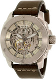  Shop Authentic Fossil Modern Machine Automatic Skeleton White Dial Brown Leather Strap Watch for Women - ME3083 - Luxxuri