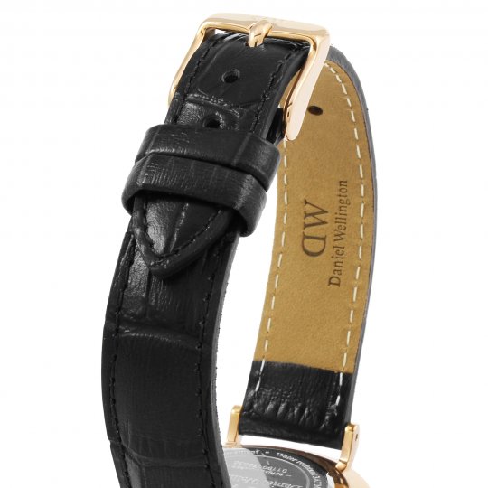  Shop Authentic Daniel Wellington Petite Reading White Dial Black Leather Strap Watch For Women - DW00100173 - Luxxuri