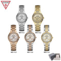  Shop Authentic Guess Viva Diamonds Silver Dial Two Tone Steel Strap Watch for Women - W0111L5 - Luxxuri