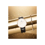  Shop Authentic Daniel Wellington Classic Reading White Dial Black Leather Strap Watch For Women - DW00100041 - Luxxuri