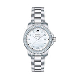  Shop Authentic Movado Series 800 29mm Mother of Pearl Dial Diamond Watch For Women - 2600120 - Luxxuri