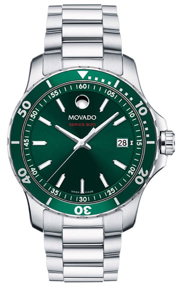 Shop Authentic Movado Series 800 Green Dial Silver Steel Strap Watch For Men - 2600136 - Luxxuri