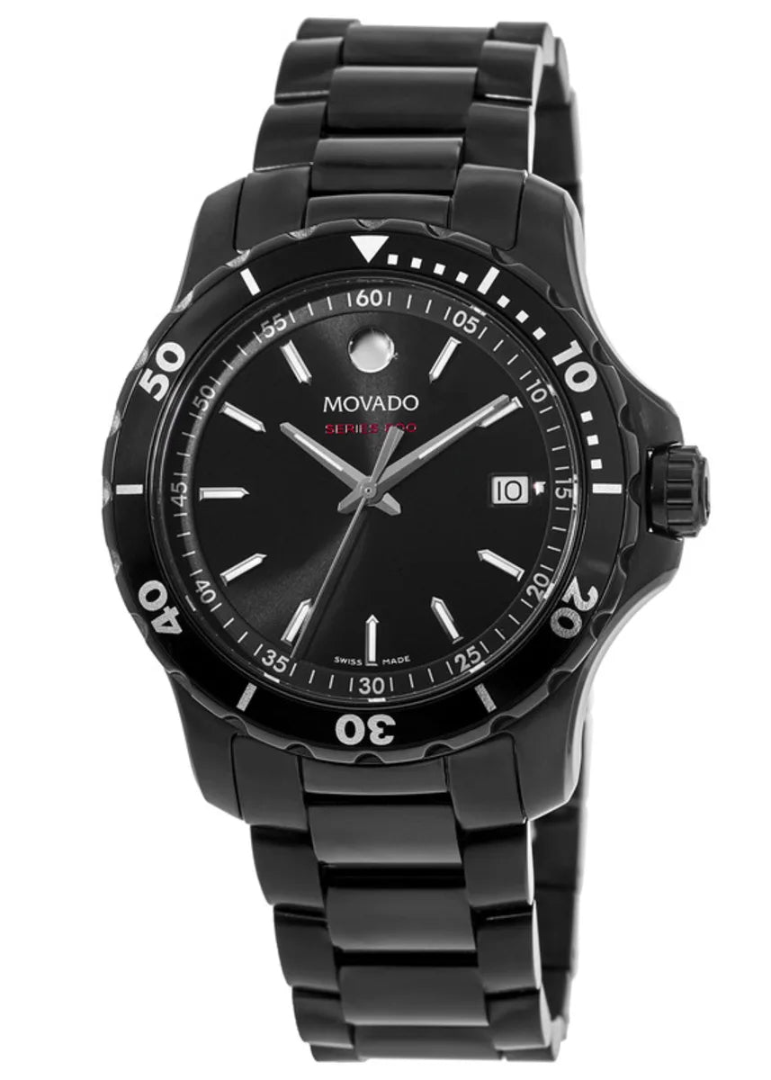 Shop Authentic Movado Series 800 Black Dial Black Steel Strap Watch For Men - 2600143 - Luxxuri