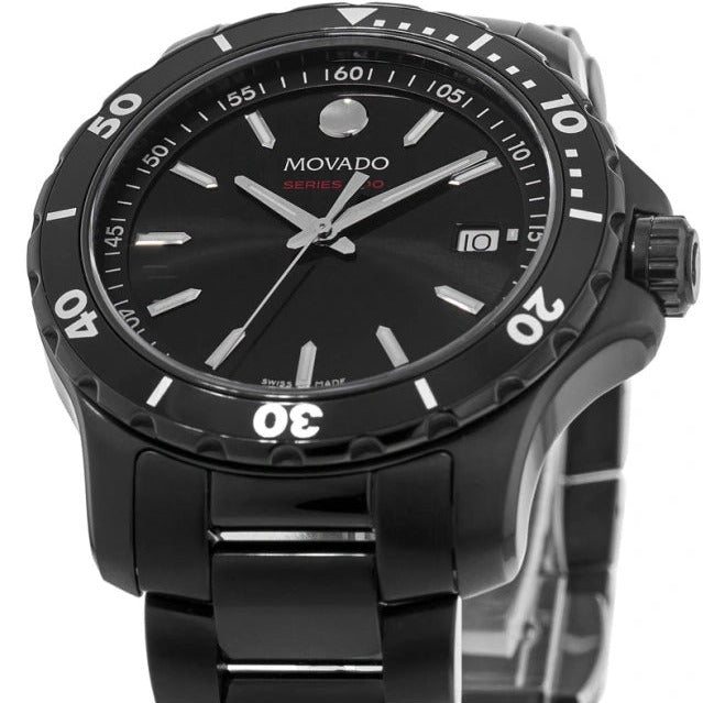  Shop Authentic Movado Series 800 Black Dial Black Steel Strap Watch For Men - 2600143 - Luxxuri