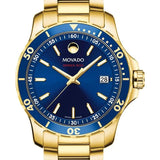  Shop Authentic Movado Series 800 Blue Dial Gold Steel Strap Watch For Men - 2600144 - Luxxuri