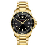  Shop Authentic Movado Series 800 Black Dial Gold Steel Strap Watch For Men - 2600145 - Luxxuri