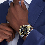  Shop Authentic Movado Series 800 Chronograph Black Dial Two Tone Steel Strap Watch For Men - 2600146 - Luxxuri