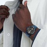  Shop Authentic Movado Series 800 Black Dial Blue Ion Plated Steel Strap Watch for Men - 2600139 - Luxxuri