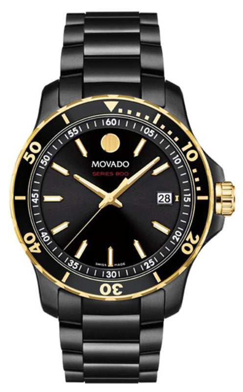  Shop Authentic Movado Series 800 Black Dial Black Steel Strap Watch For Men - 2600161 - Luxxuri
